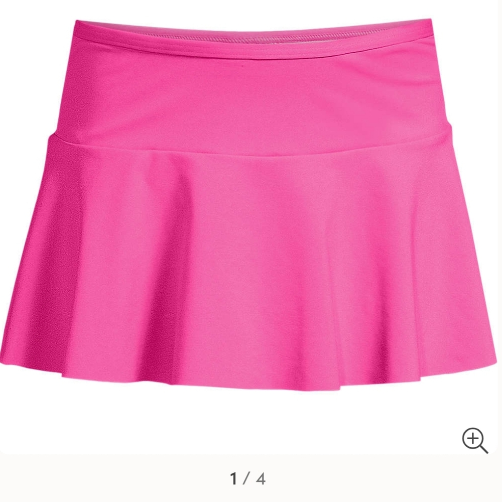 LANDS' END Girls Plus Chlorine Resistant Swim Skirt Swim Bottom XL 14P-16P